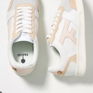Worn ONCE!!! Sold out from Anthropologie, size 28, FAGUA Hazel Basket Sneakers!